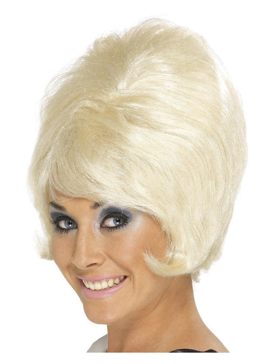 60s Beehive Wig - Blonde