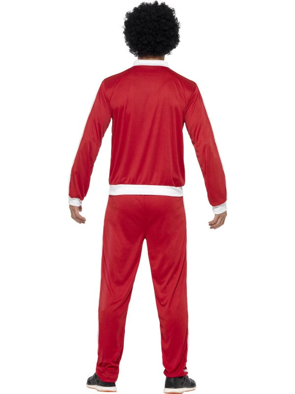 Mens 1980s Retro Scouser Tracksuit Costume includes jacket and trousers