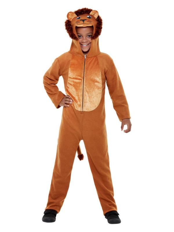 Child Lion Costume includes hooded jumpsuit