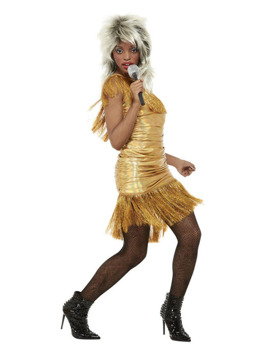 Simply The Best Legend Tina Costume includes gold tasseled dress