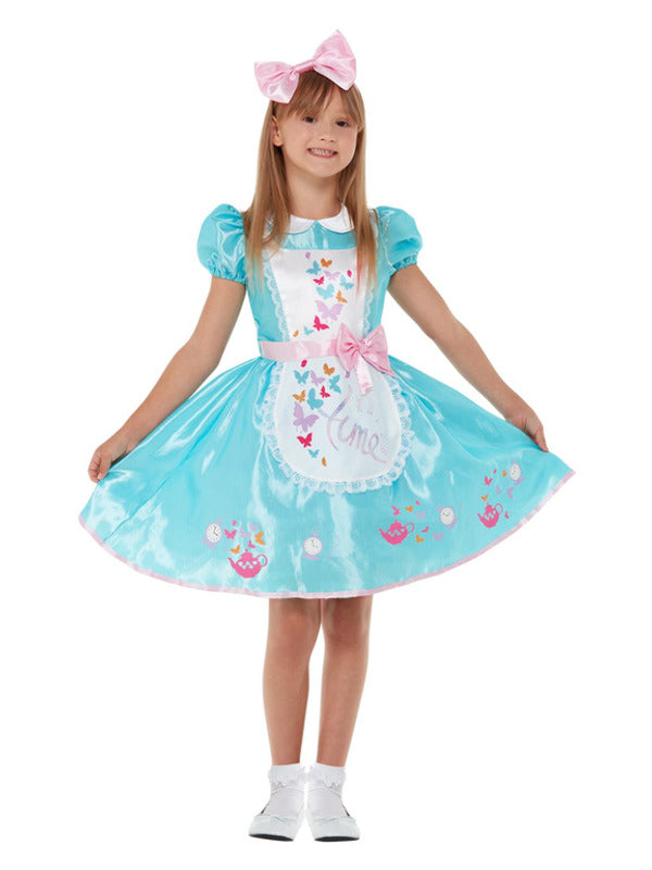 Girls Wonderland Costume includes dress and hair accessory