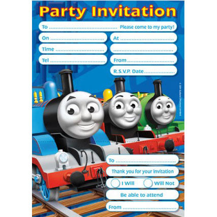 Thomas Invites, Pack of 20