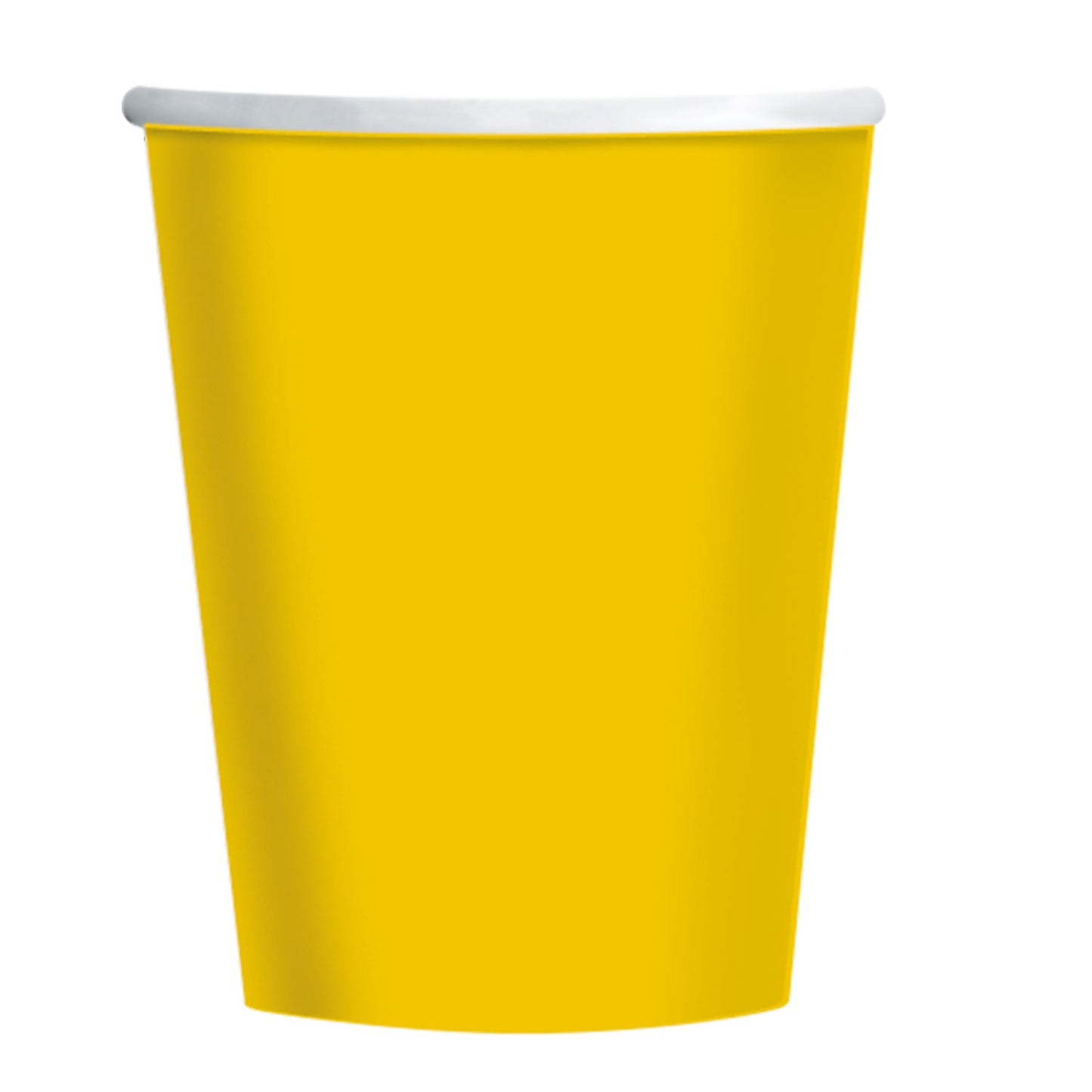 Yellow Paper Cups, Pack of 8
