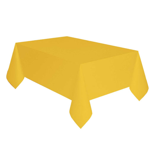 Yellow Plastic Tablecover